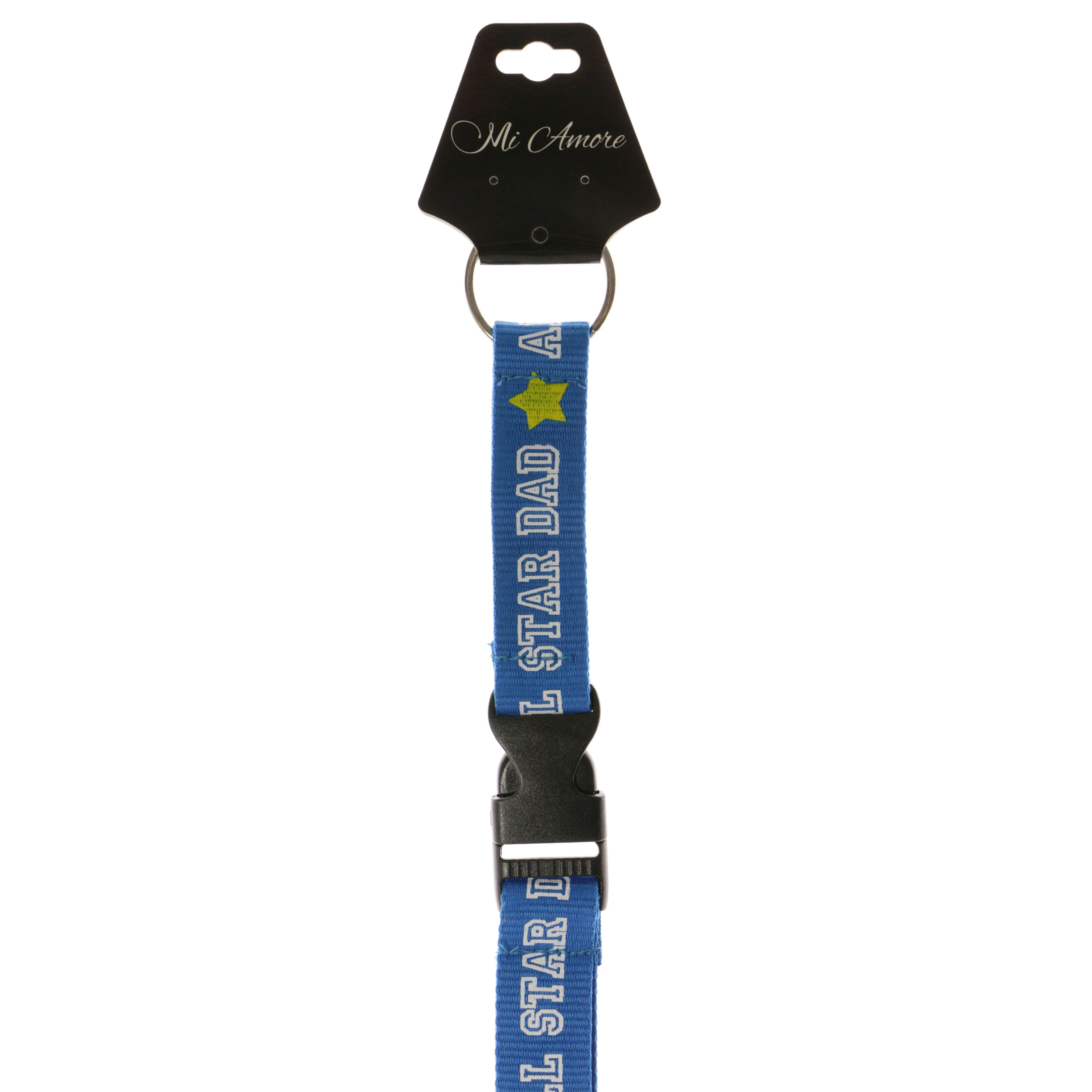 All Star Dad Stars Lanyard-Keychain Blue & Yellow Colored #22