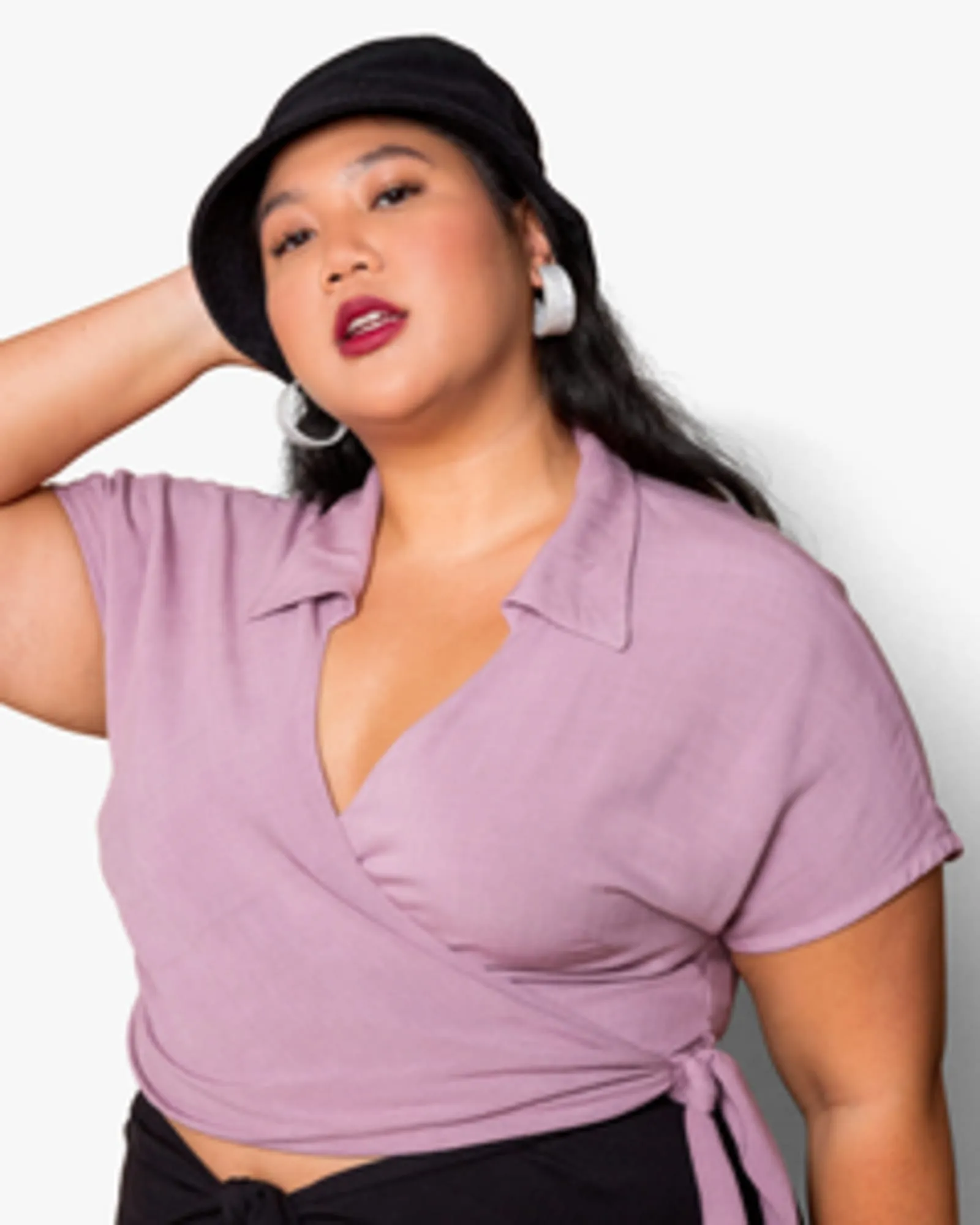 Alyssa Wrap Top | Orchid