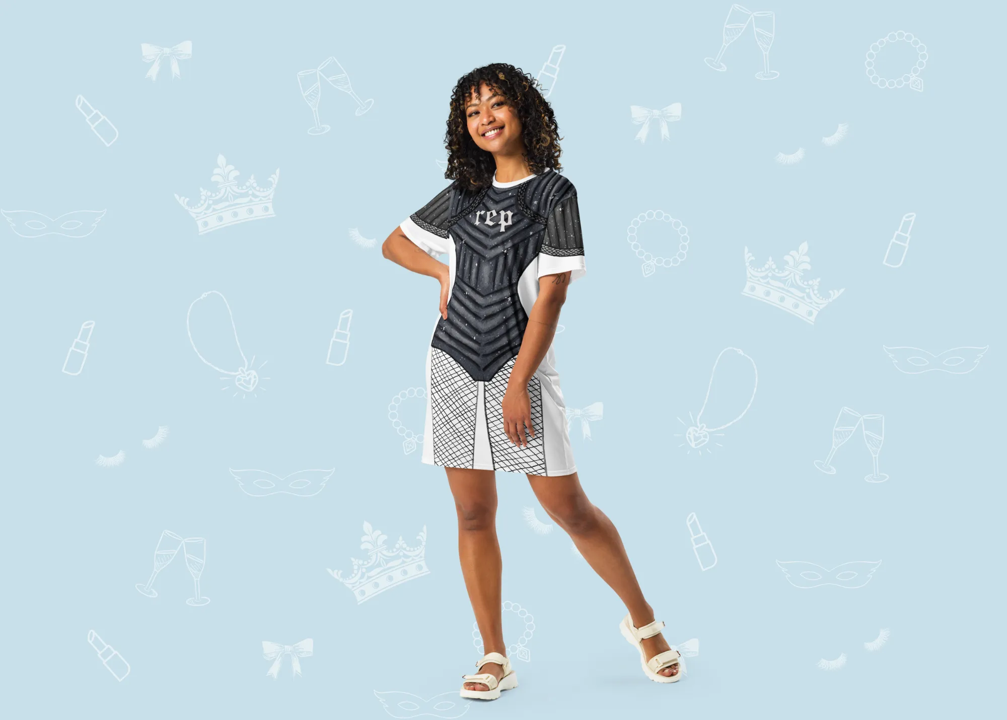 Bad Rap T-Shirt Dress | Easy Costume, Fun Loungewear, Unique Gift