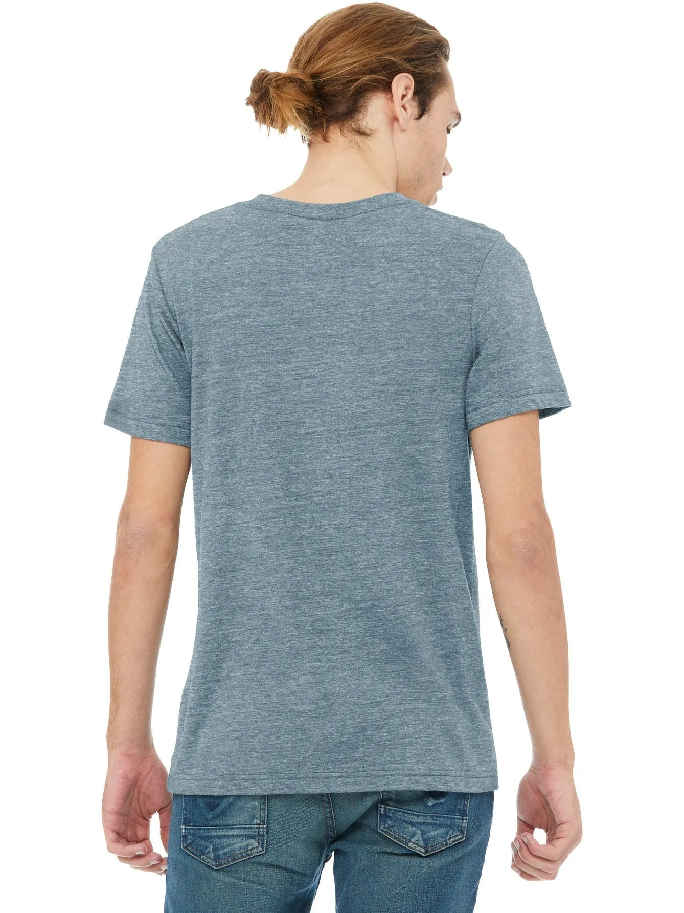 Bella Canvas Unisex Heather CVC V-Neck Tee