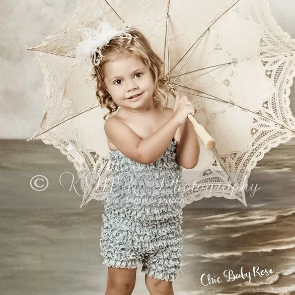Big Girl Lace Petti Romper