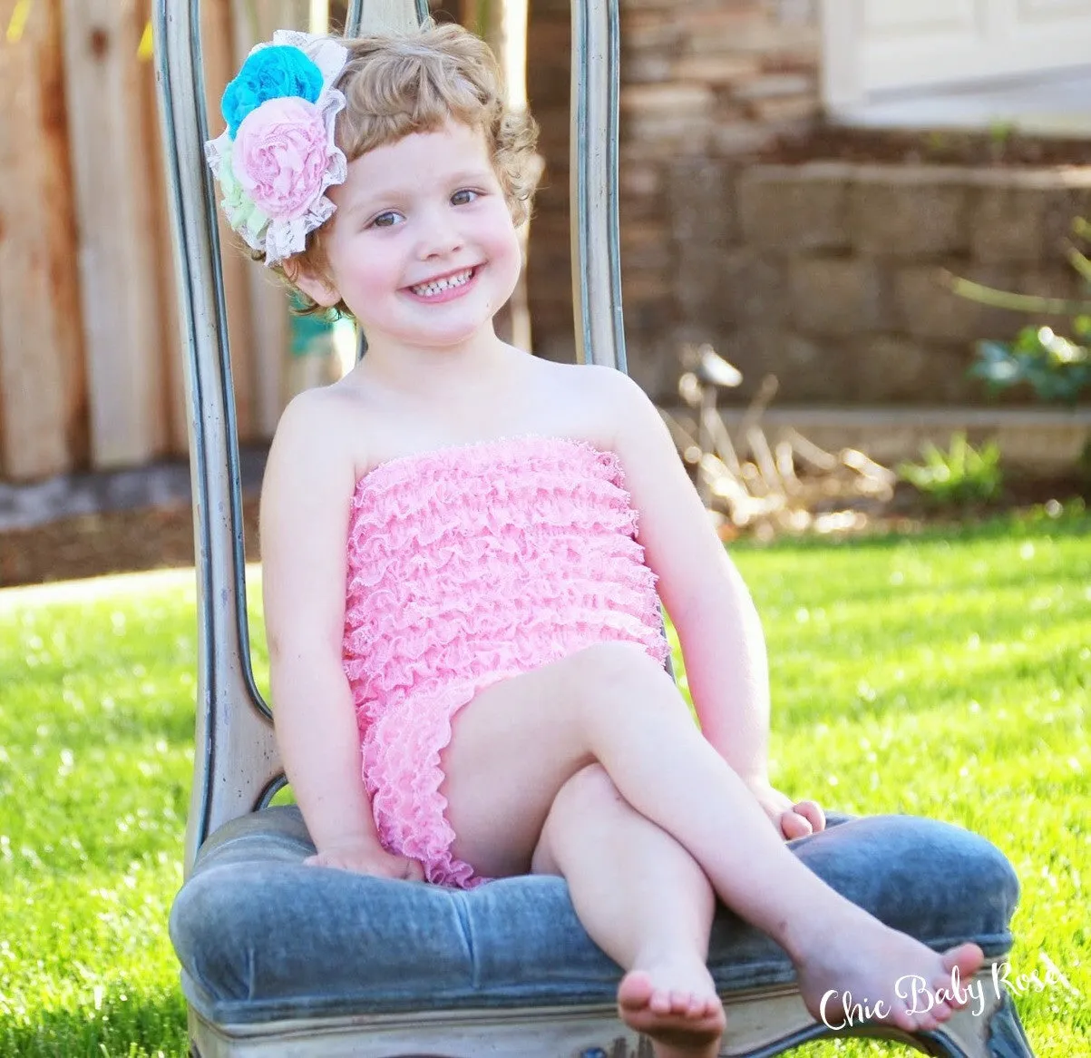 Big Girl Lace Petti Romper