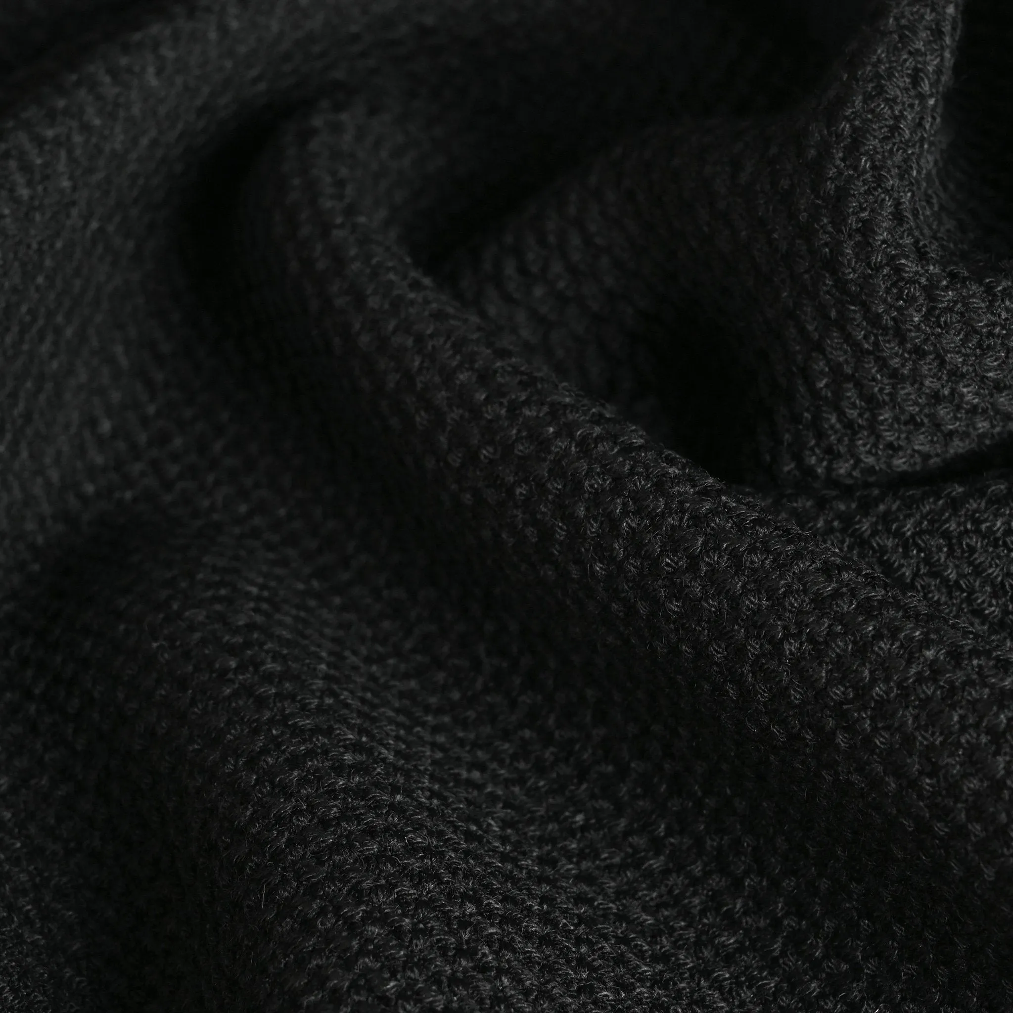 Black Honeycomb Tweed Fabric 95023