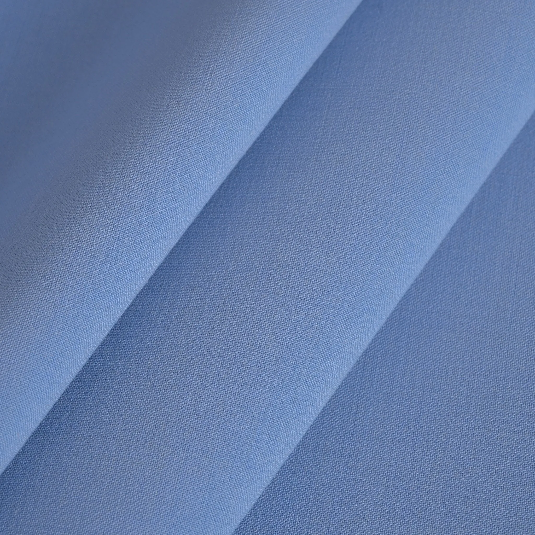 Blue Double Weave Suiting Fabric 3549