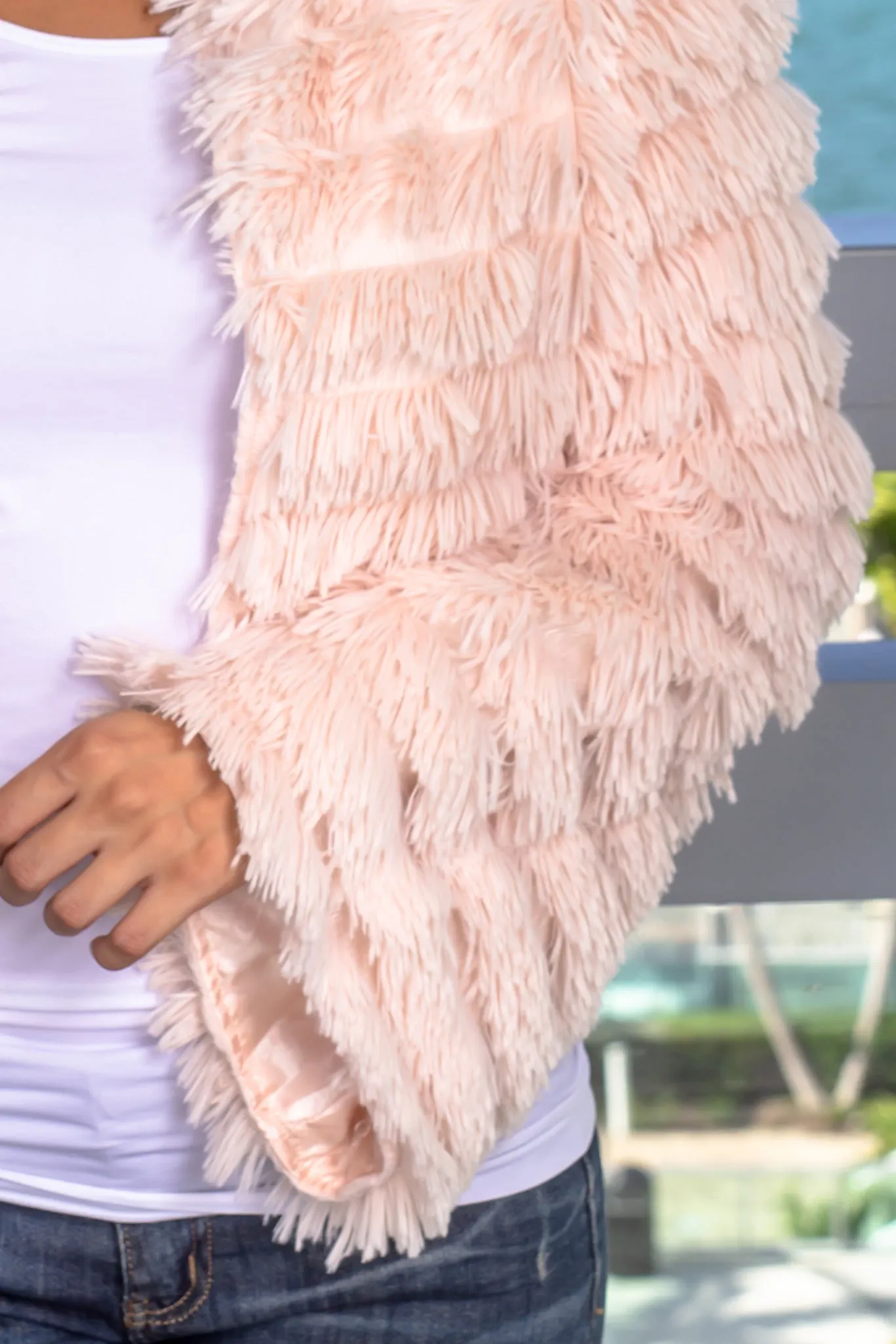 Blush Fuzzy Jacket
