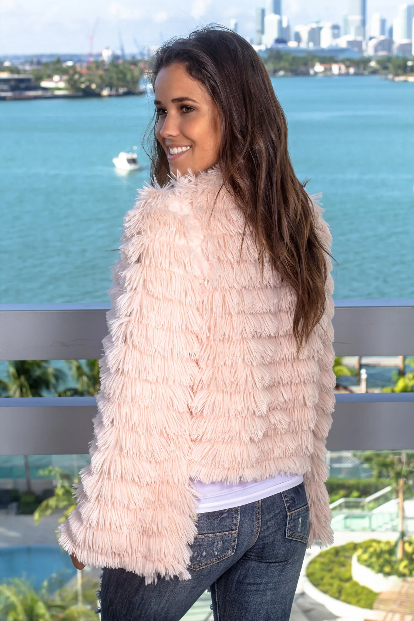 Blush Fuzzy Jacket