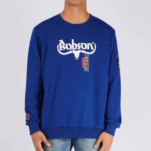 Bobson Japanese Men's Basic Jacket Long Sleeve Sweat shirt for Men Trendy Fashion High Quality Apparel Comfortable Casual Sweater Jacket for Men Regular Fit 118348 (Blue)