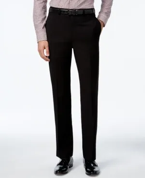 Calvin Klein Mens Slim fit Dress Pants 44 / 30 Black Solid