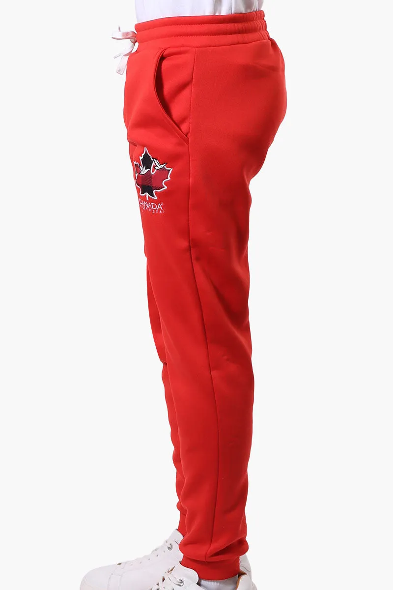 Canada Weather Gear Basic Tie Waist Joggers - Red