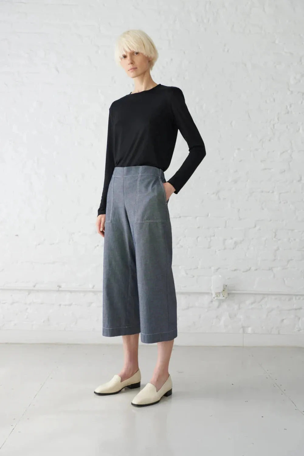 Carolyn Luxe LS Top Black