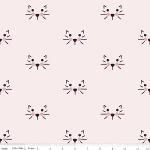 Cat Double Gauze Pink