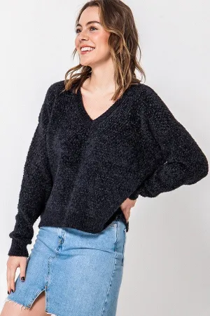 Chenille Drop Shoulder Sweater