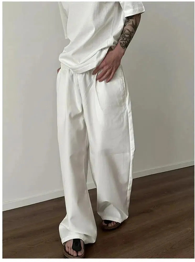 Chicmy- Comfort Fit Elastic Waist Casual Pants