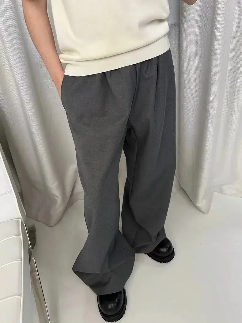 Chicmy- Comfort Fit Elastic Waist Casual Pants