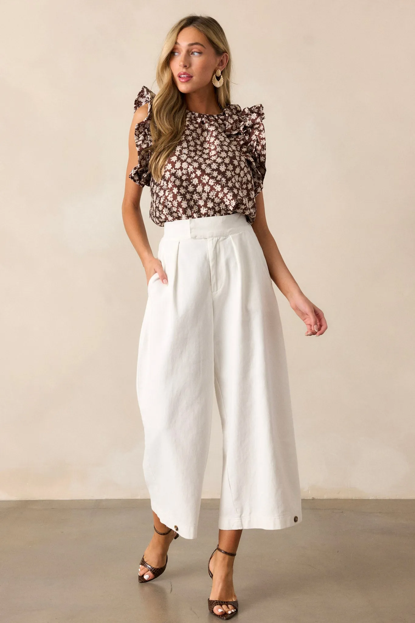 Coastal Comfort Cotton Ivory Pants