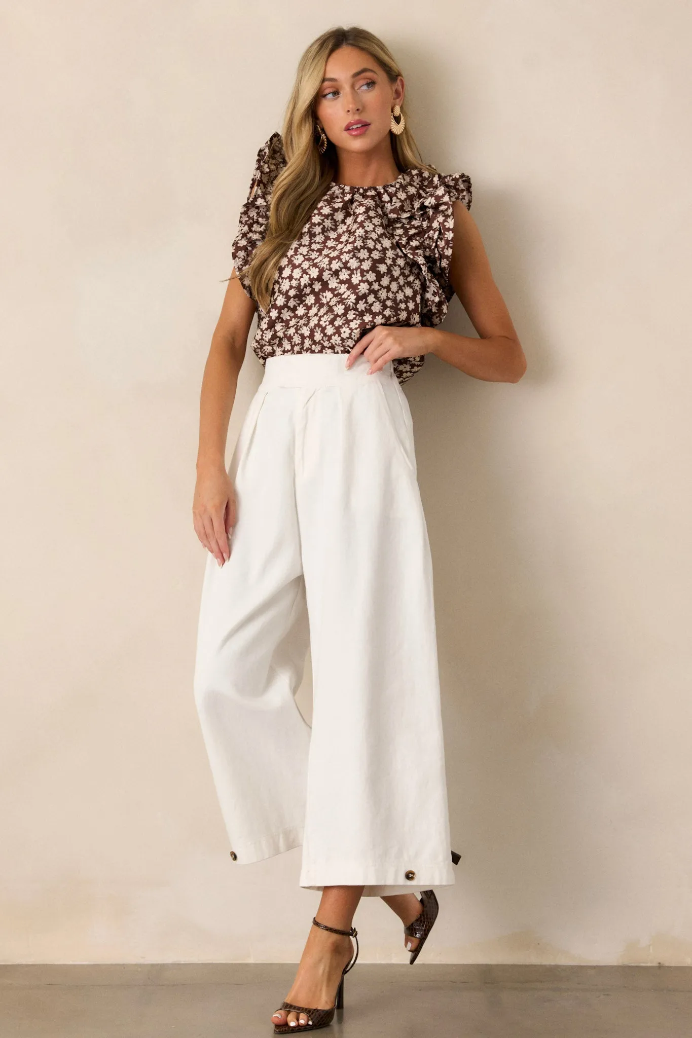 Coastal Comfort Cotton Ivory Pants