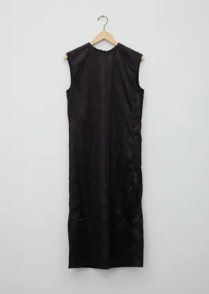 Darienne Floral Embossed Satin Dress
