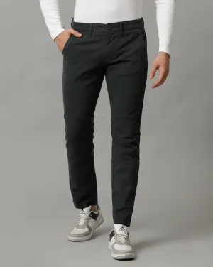 DARK GREEN NON DENIM REGULAR FIT CHINOS