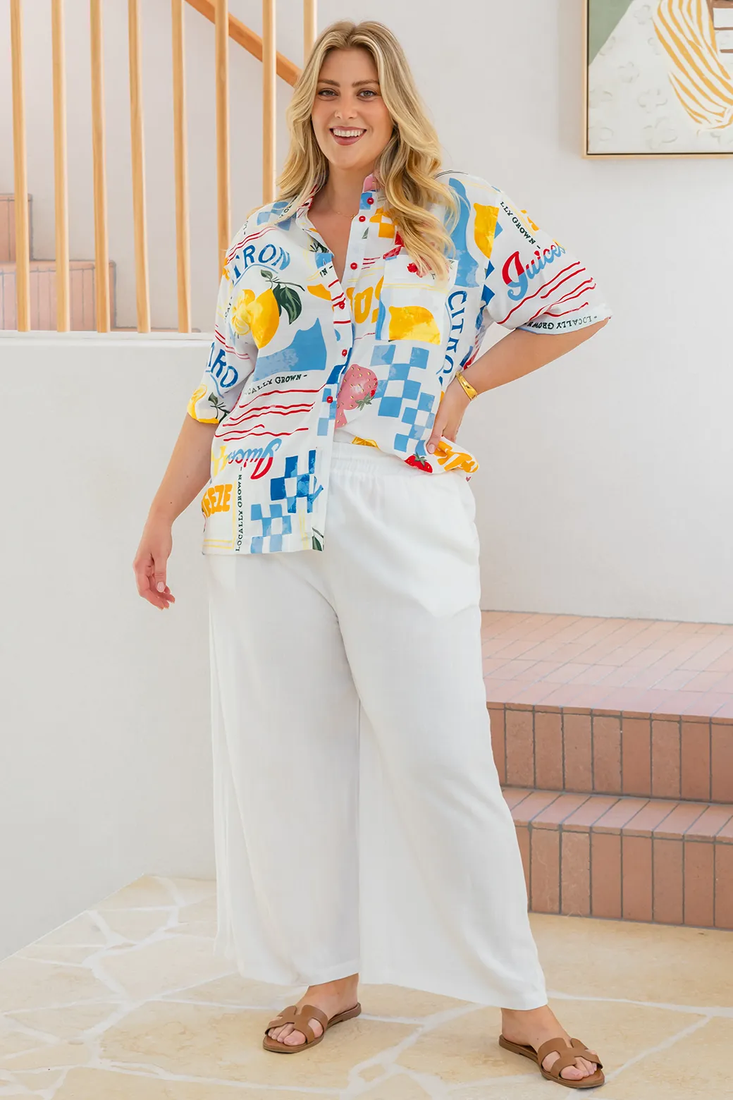Delta Shirt Limoncello Print