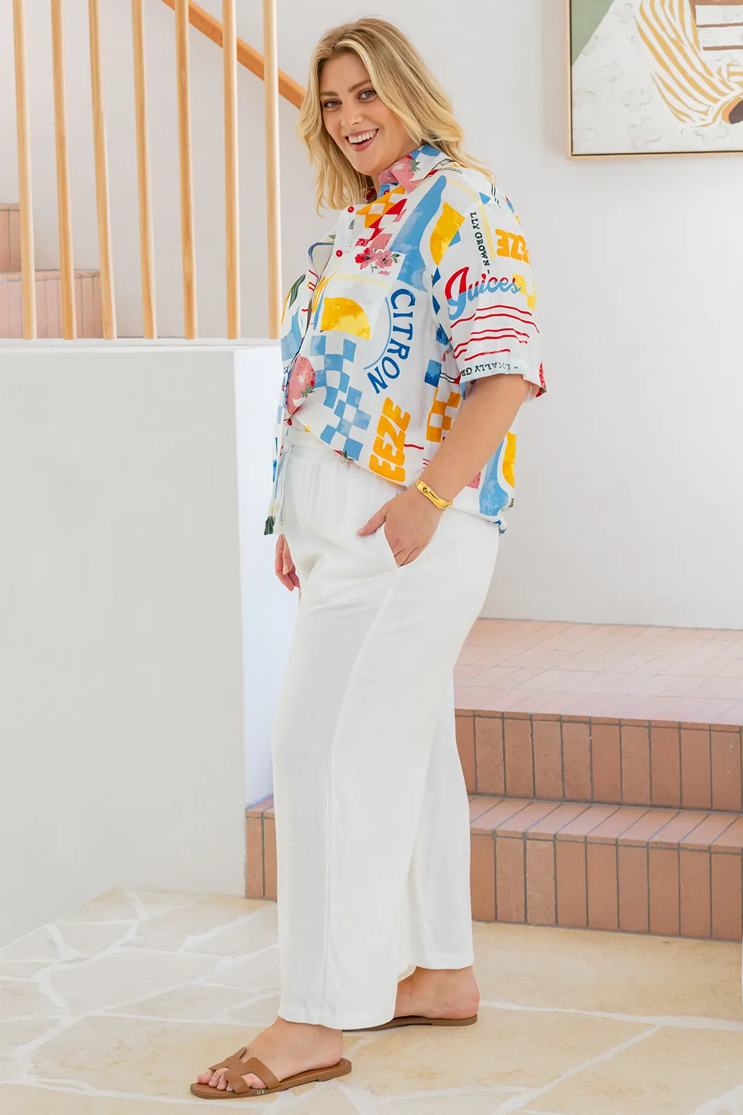 Delta Shirt Limoncello Print