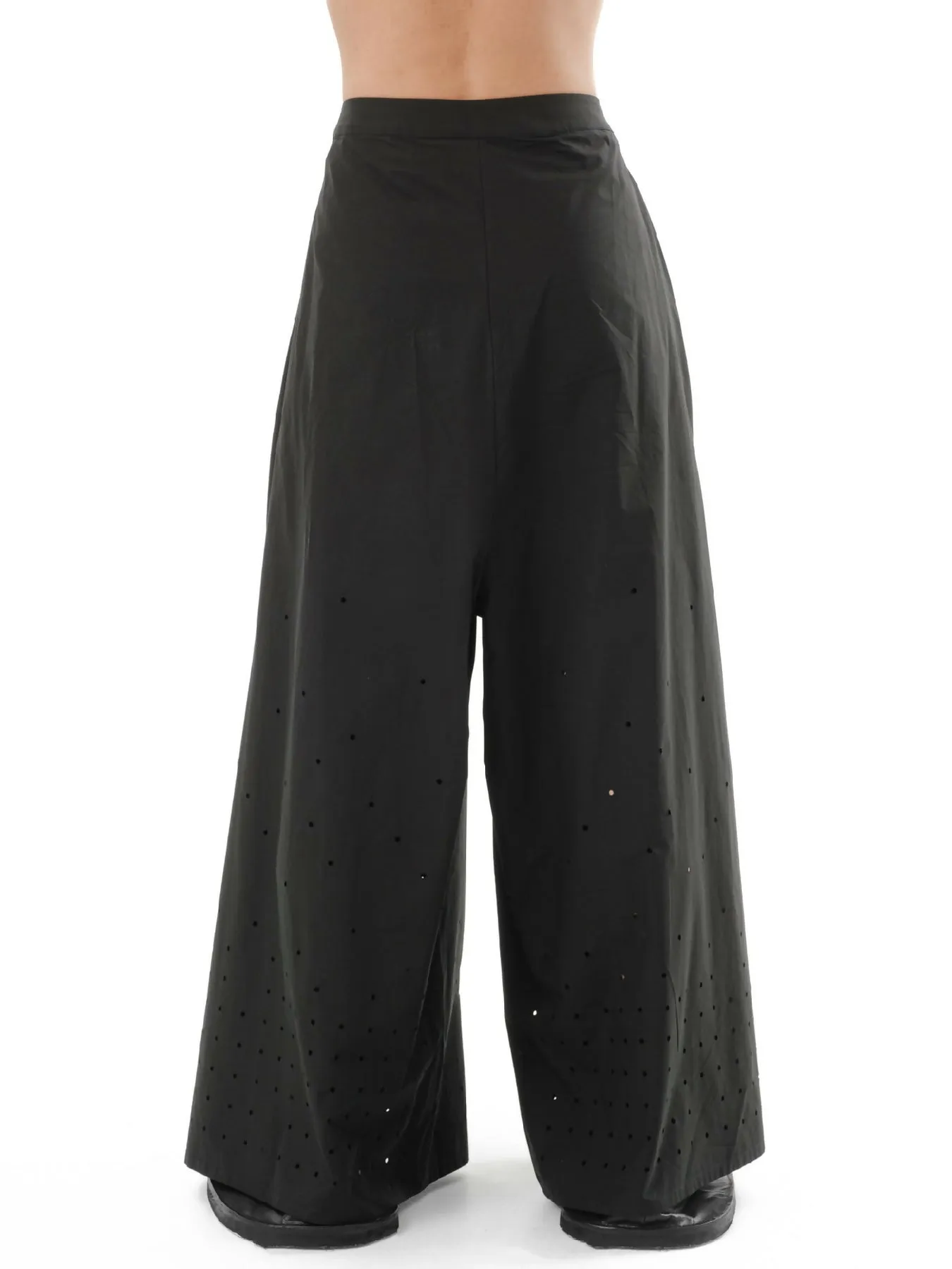 DIAPHANUM WIDE LEG PUNCHED HOLE PANTS
