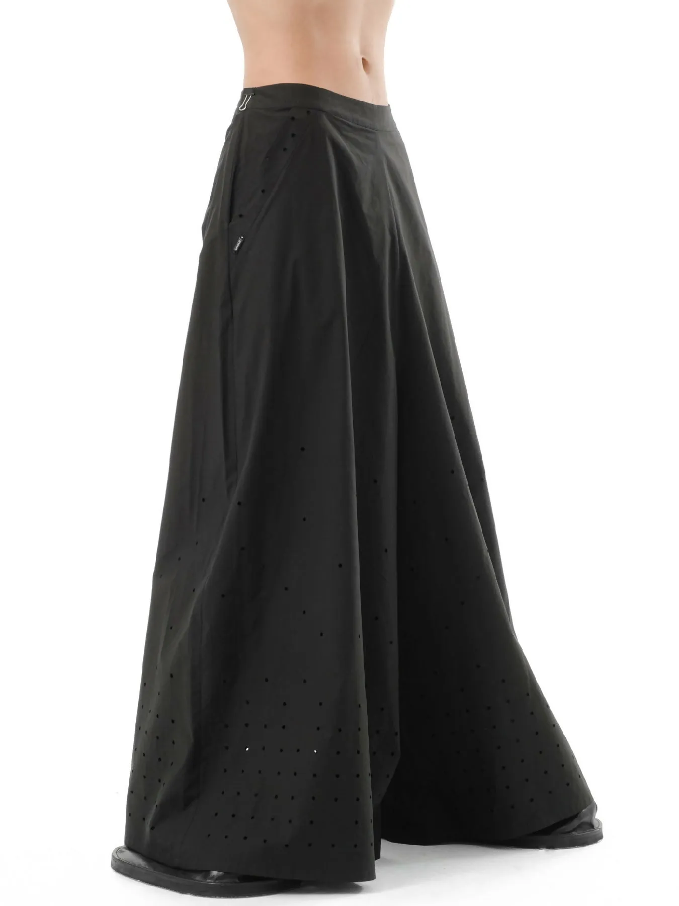 DIAPHANUM WIDE LEG PUNCHED HOLE PANTS