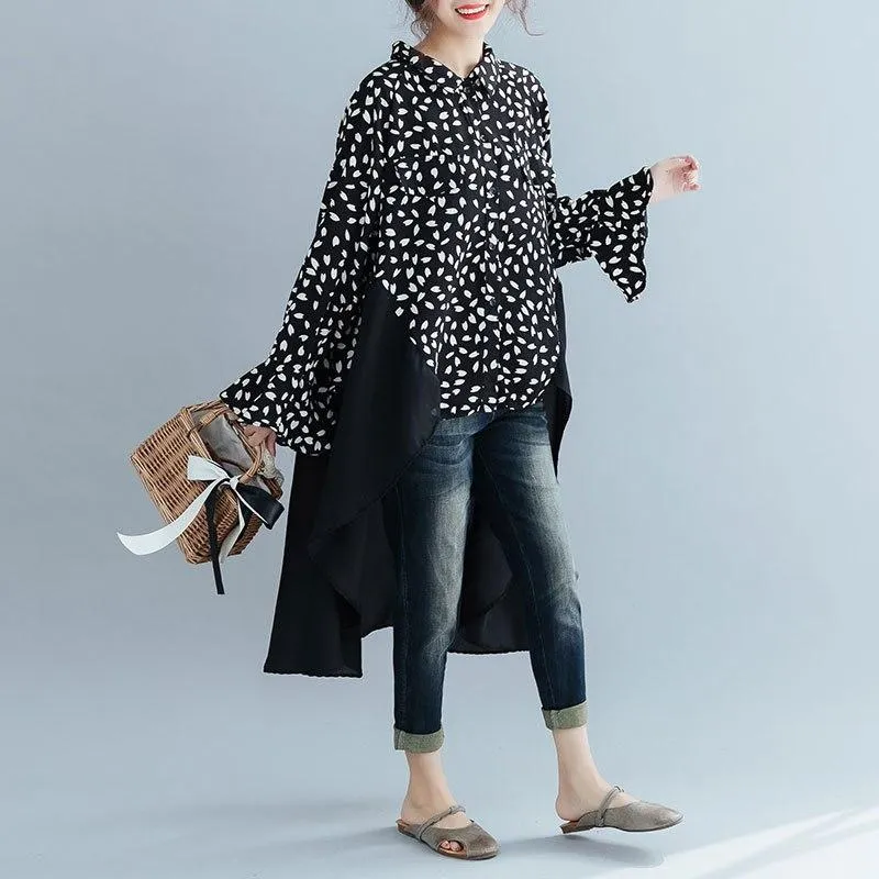 Double Layered High Low Shirt