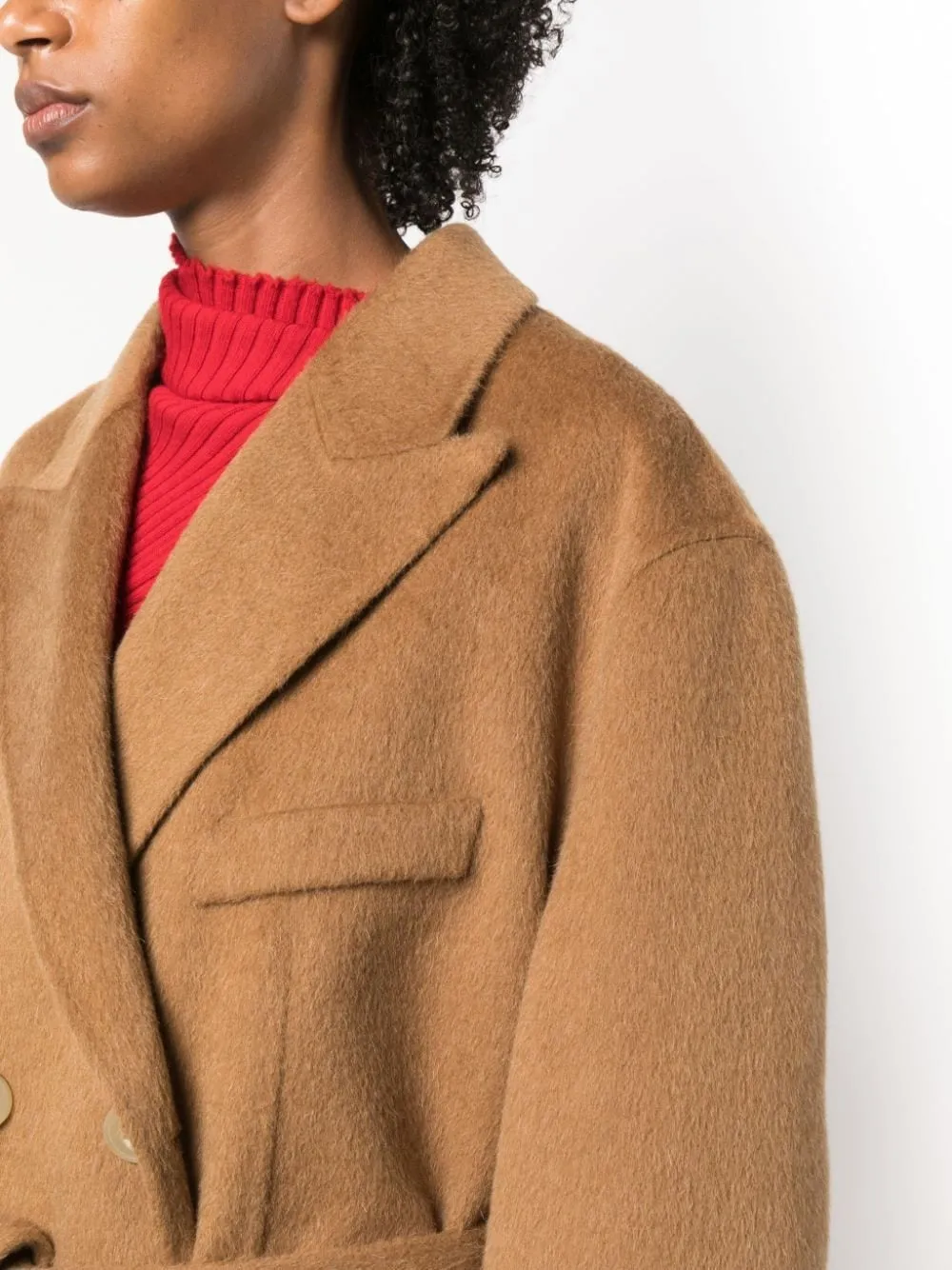 double textured coat