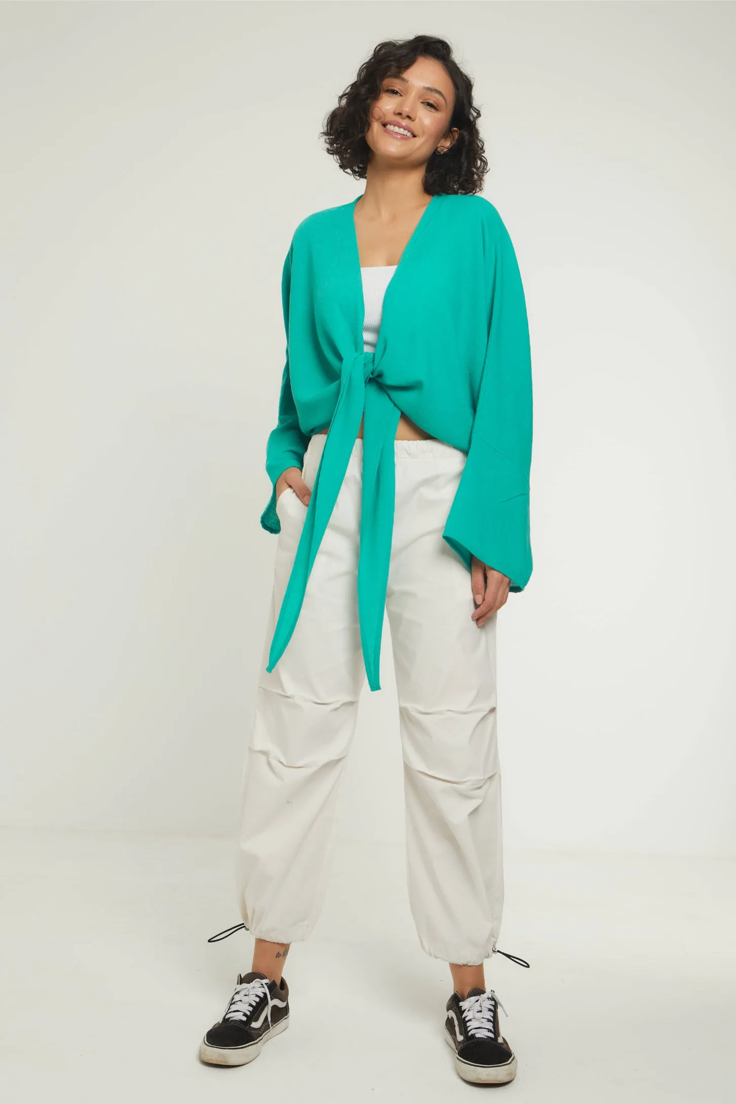 EVERYDAY PARACHUTE PANTS - WHITE