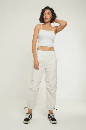 EVERYDAY PARACHUTE PANTS - WHITE