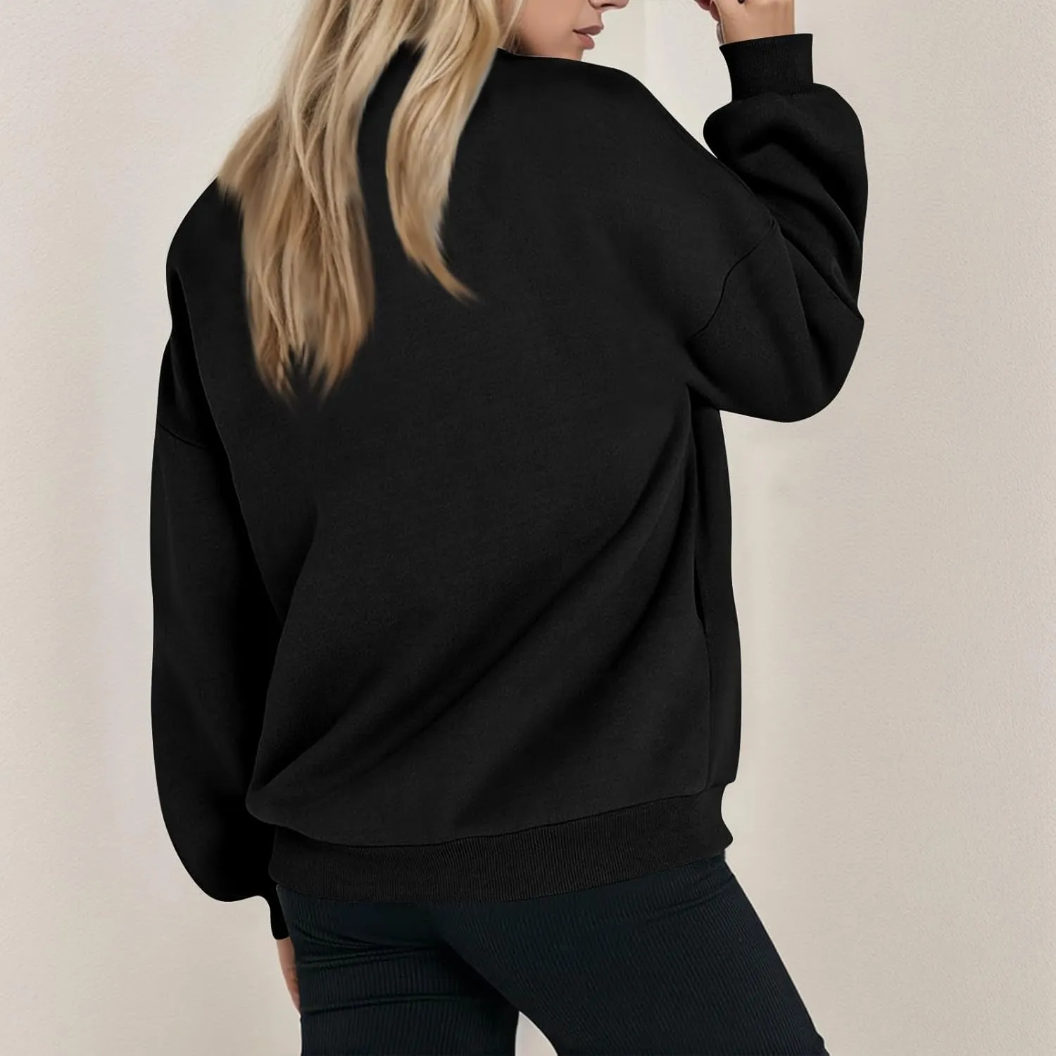 Fleece Jacket Women Zip Up Sweatshirt Casual Loose Fit Oversized Hoodie Trendy Bomber Jacket Long Sleeve Coats