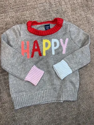 Gap - happy sweater - 12-18