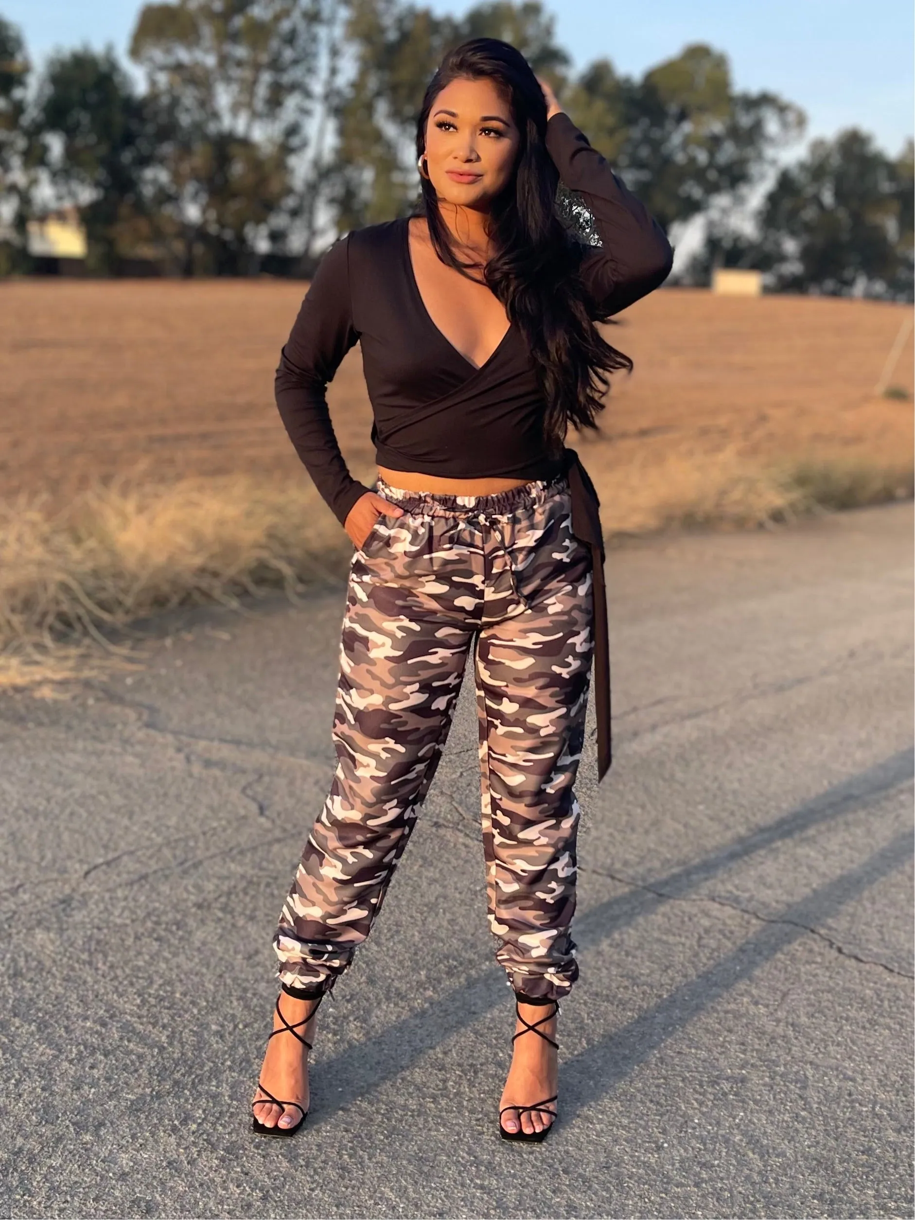 GI Jane Cargo Pants (camo print)