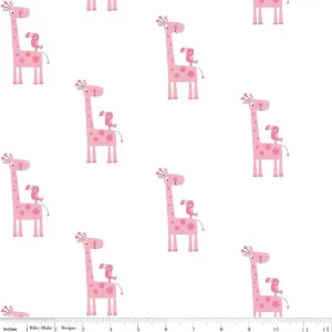 Giraffe Double Gauze Pink
