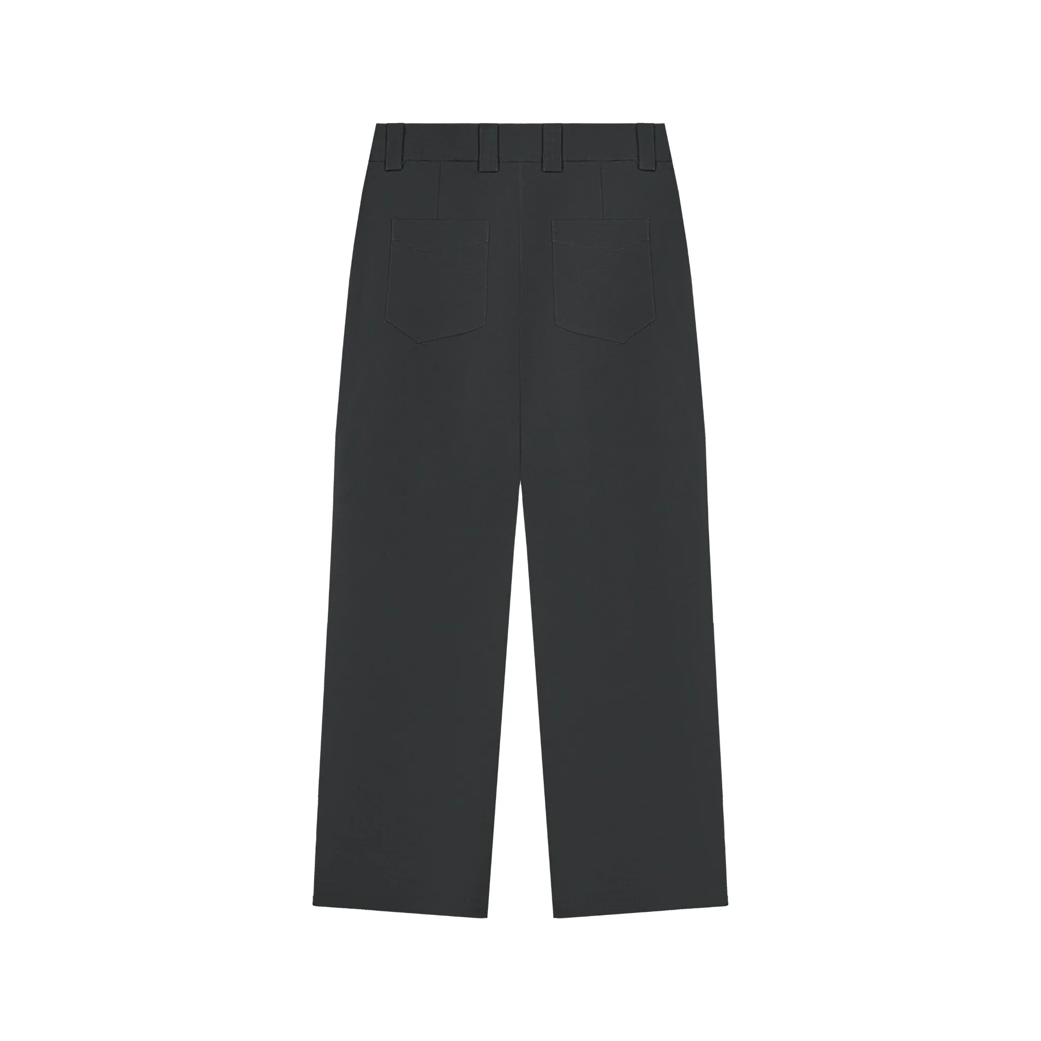 Grey Customized Triangle Buckle Cargo Pants