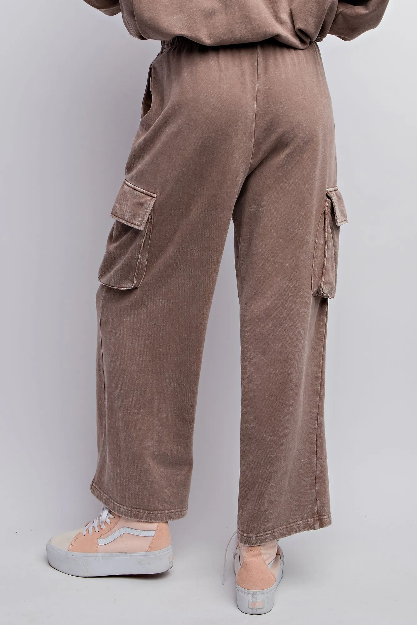Headed In The Right Direction Terry Knit Cargo Pants