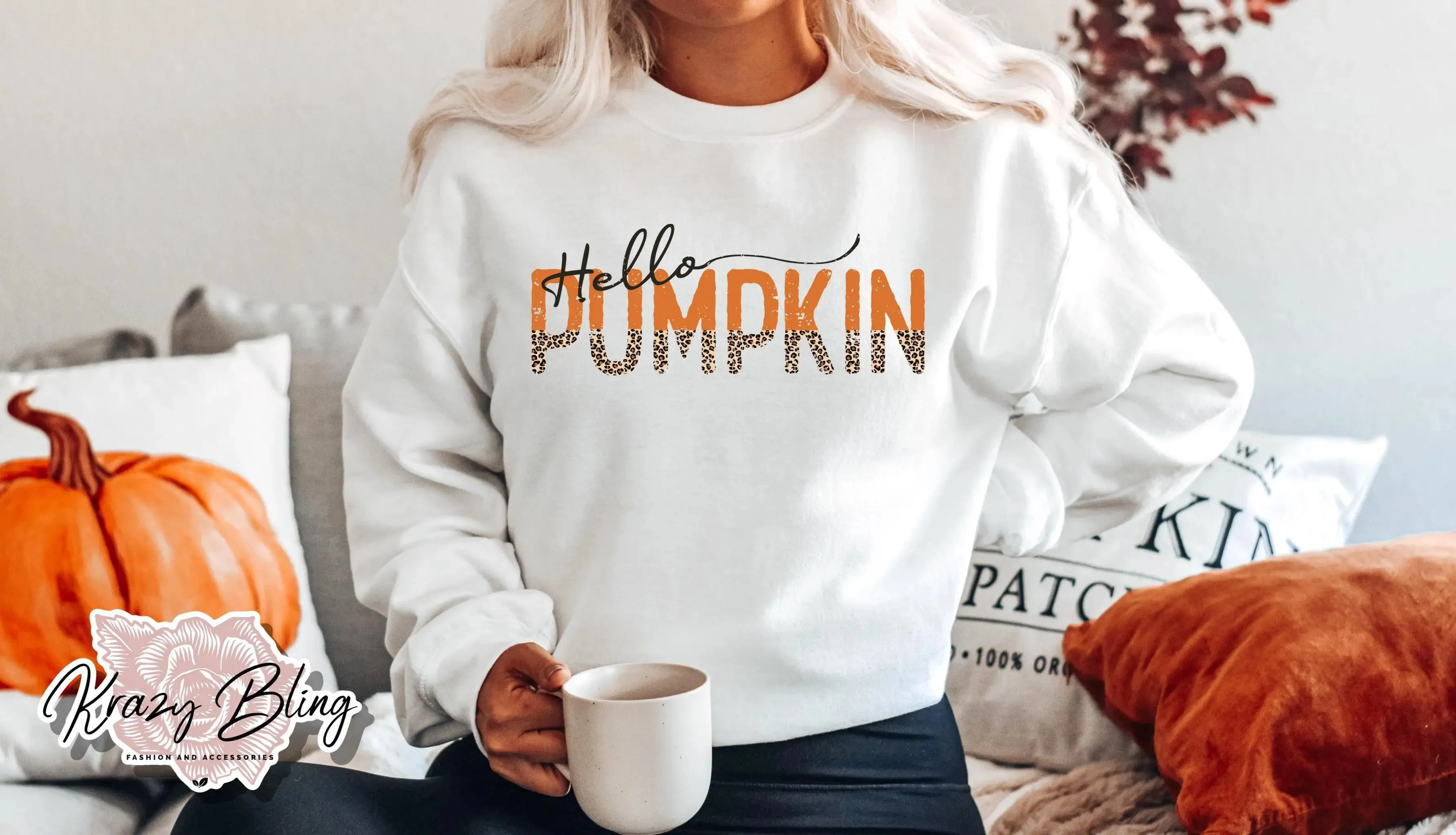 Hello Pumpkin Fall Sweater