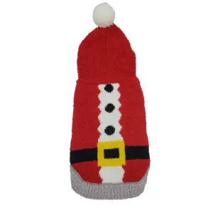 Hip Doggie Chenille Santa Hoodie