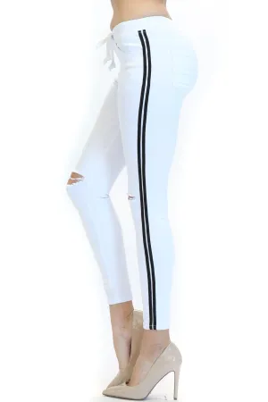 Jean Lee Knee Slit Jogger Plus