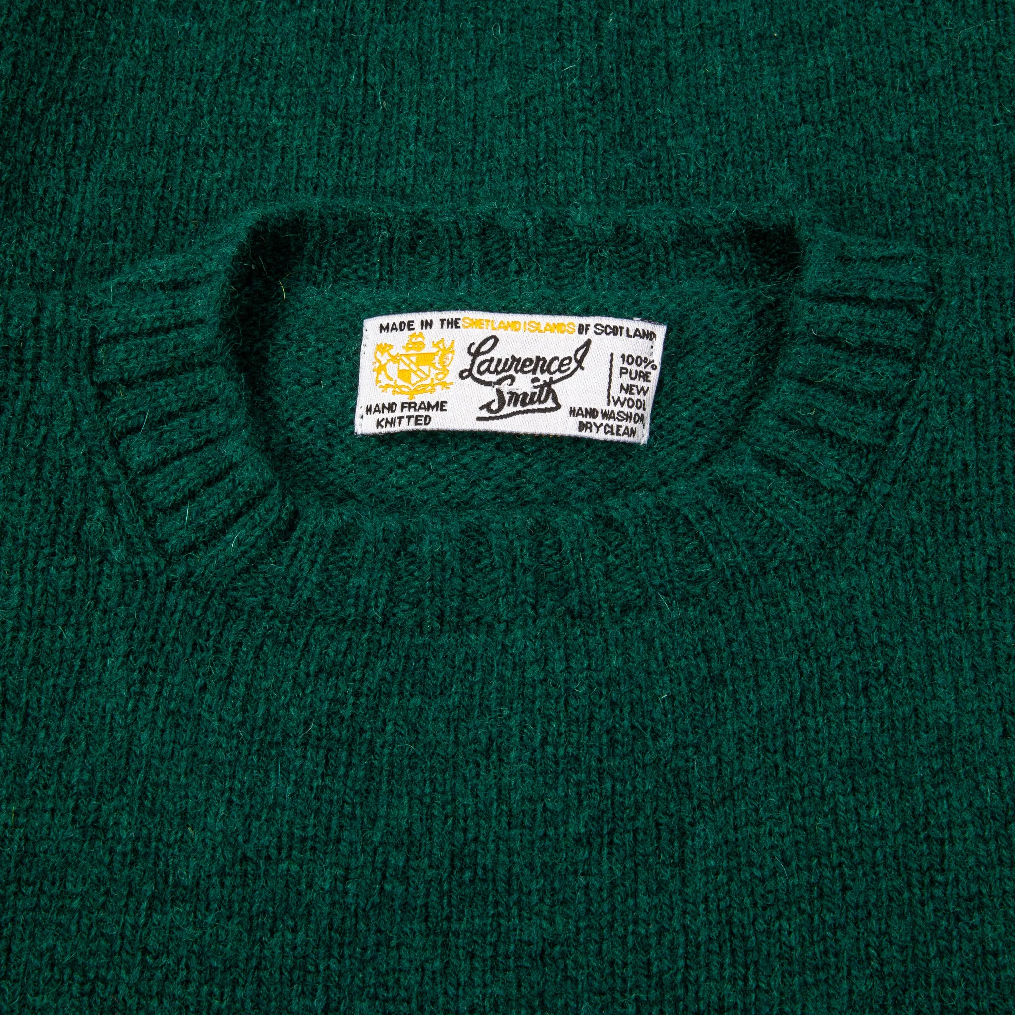 Laurence J. Smith Super Soft Seamless Crew Neck Pullover Forest