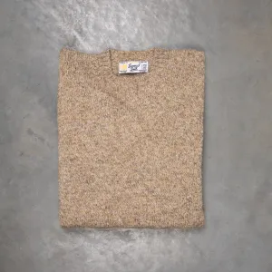 Laurence J. Smith Super soft Seamless Crew Neck Pullover Mushroom