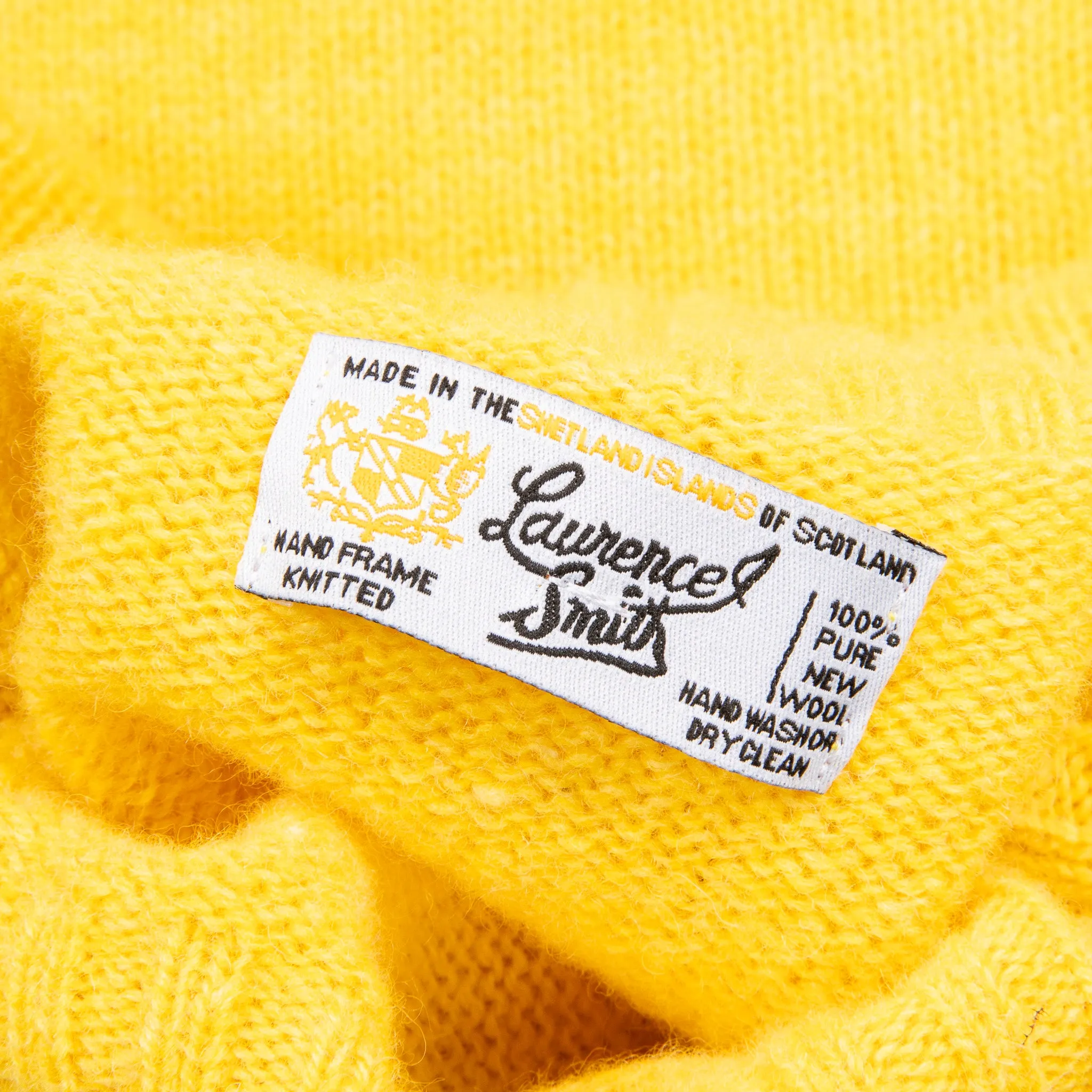 Laurence J. Smith Super Soft Seamless Roll Neck Pullover Lemon Zest