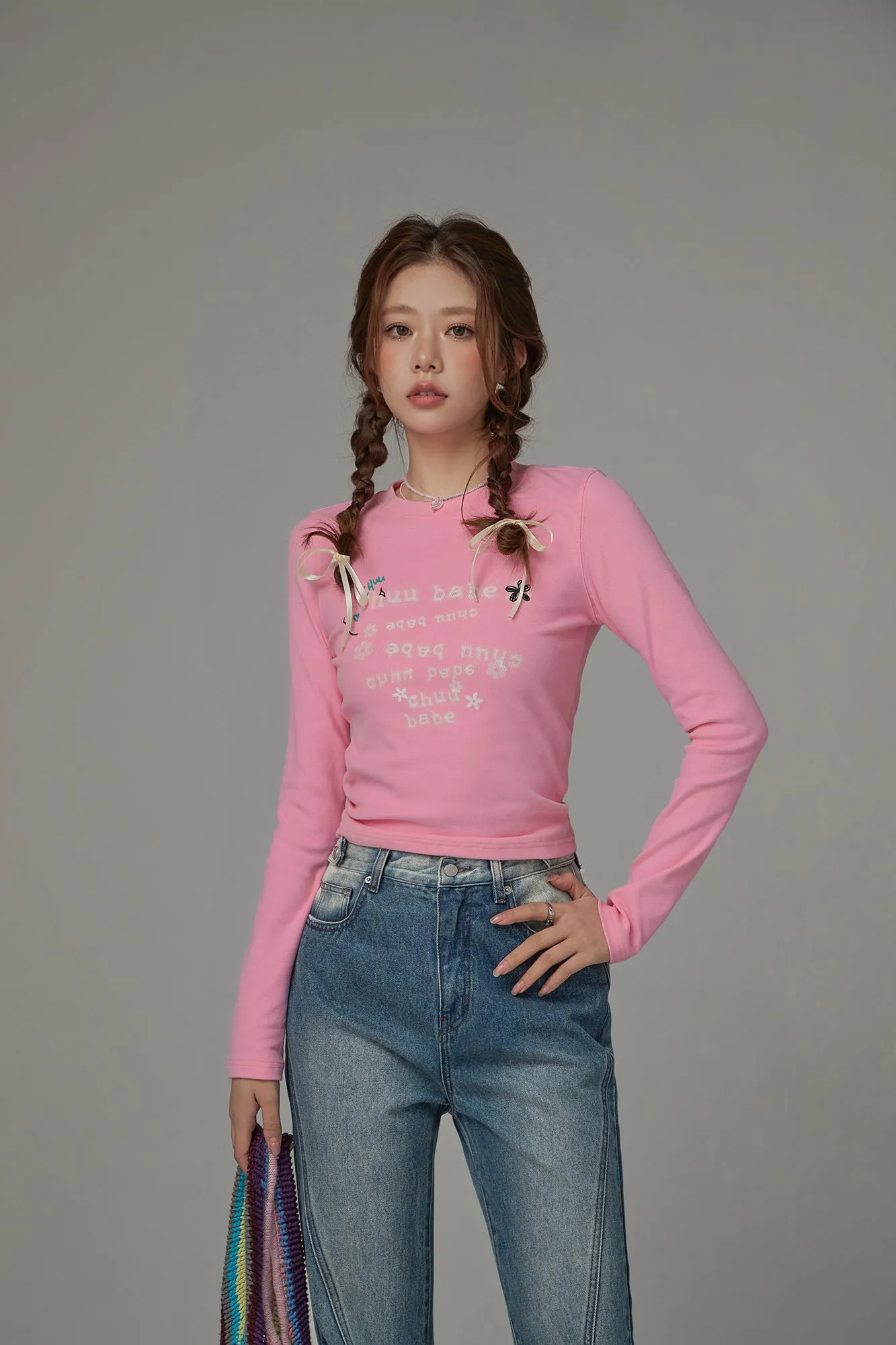 Lettering Slim T-Shirt