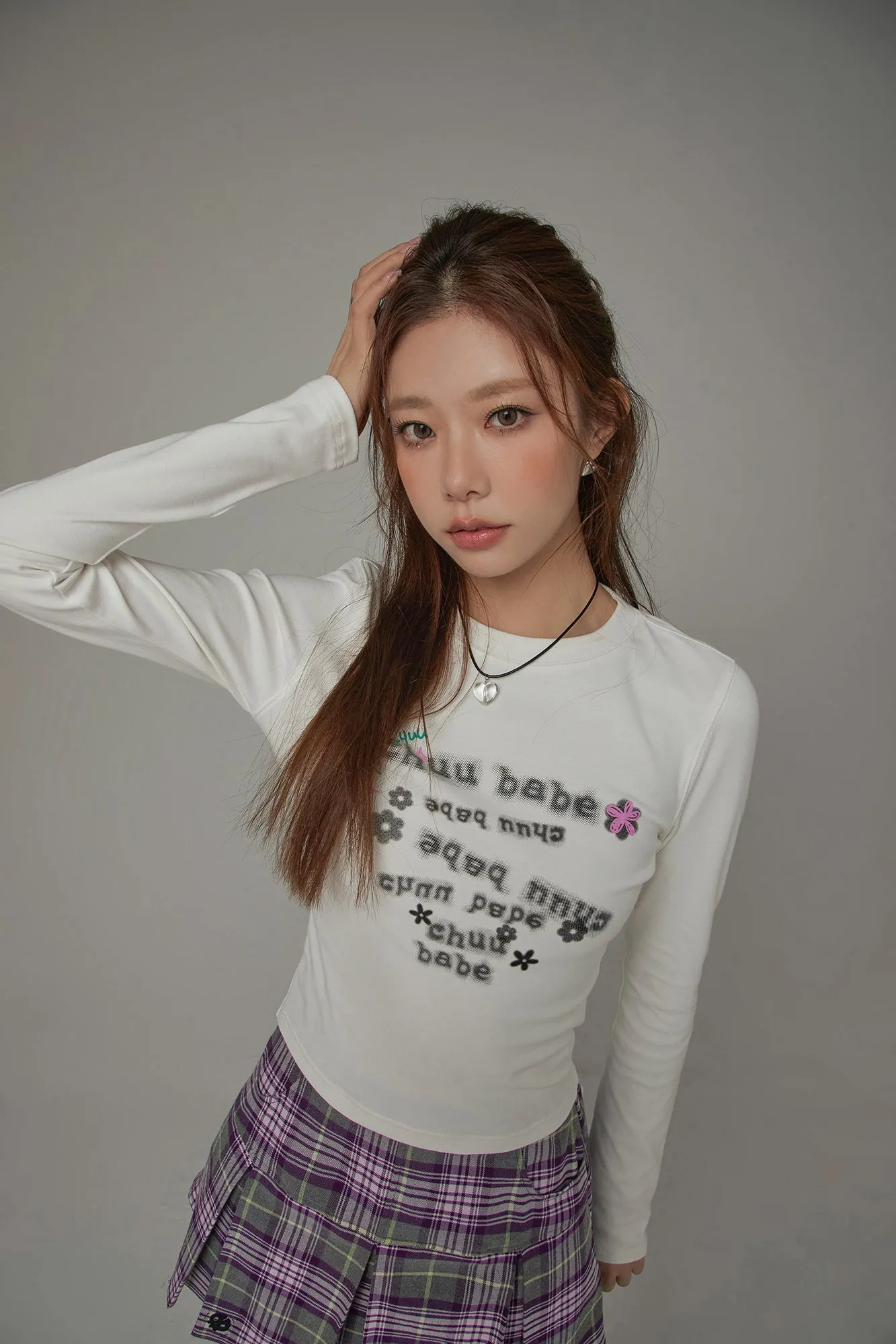 Lettering Slim T-Shirt