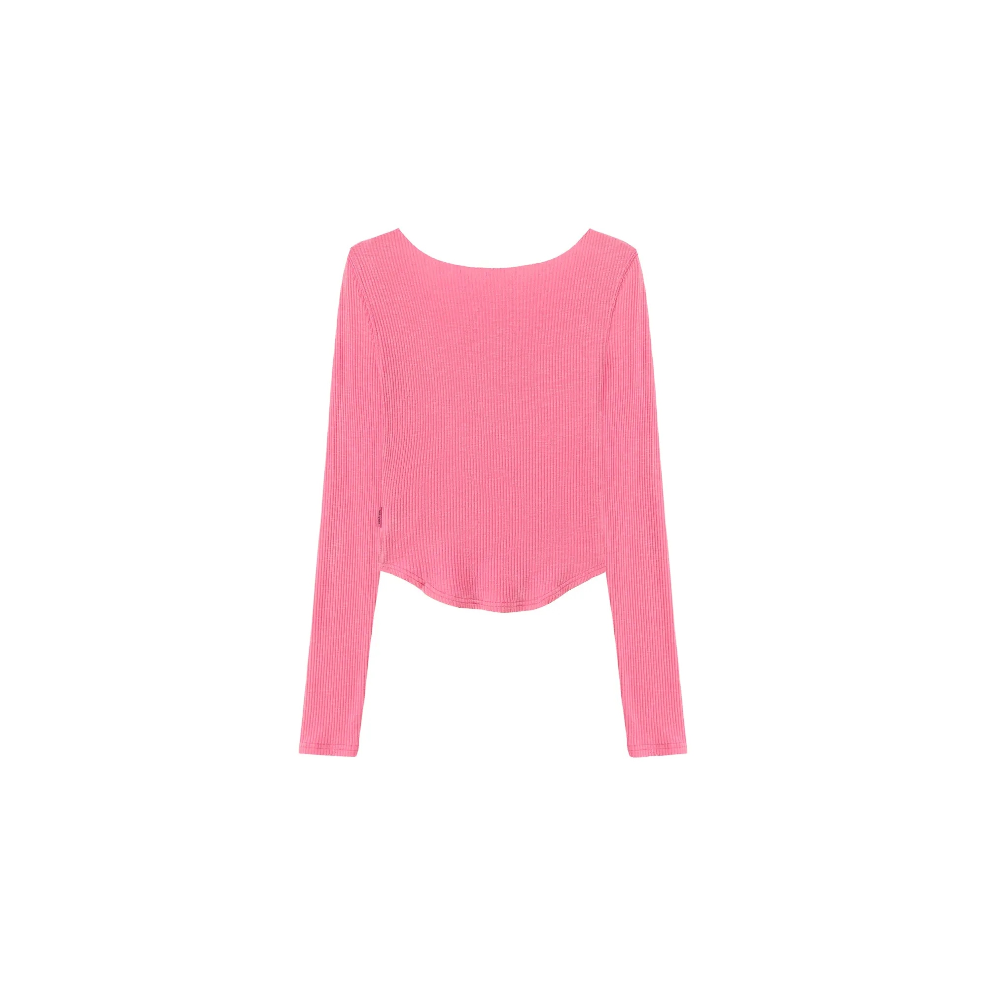 Line Color Matching Slim T-Shirt