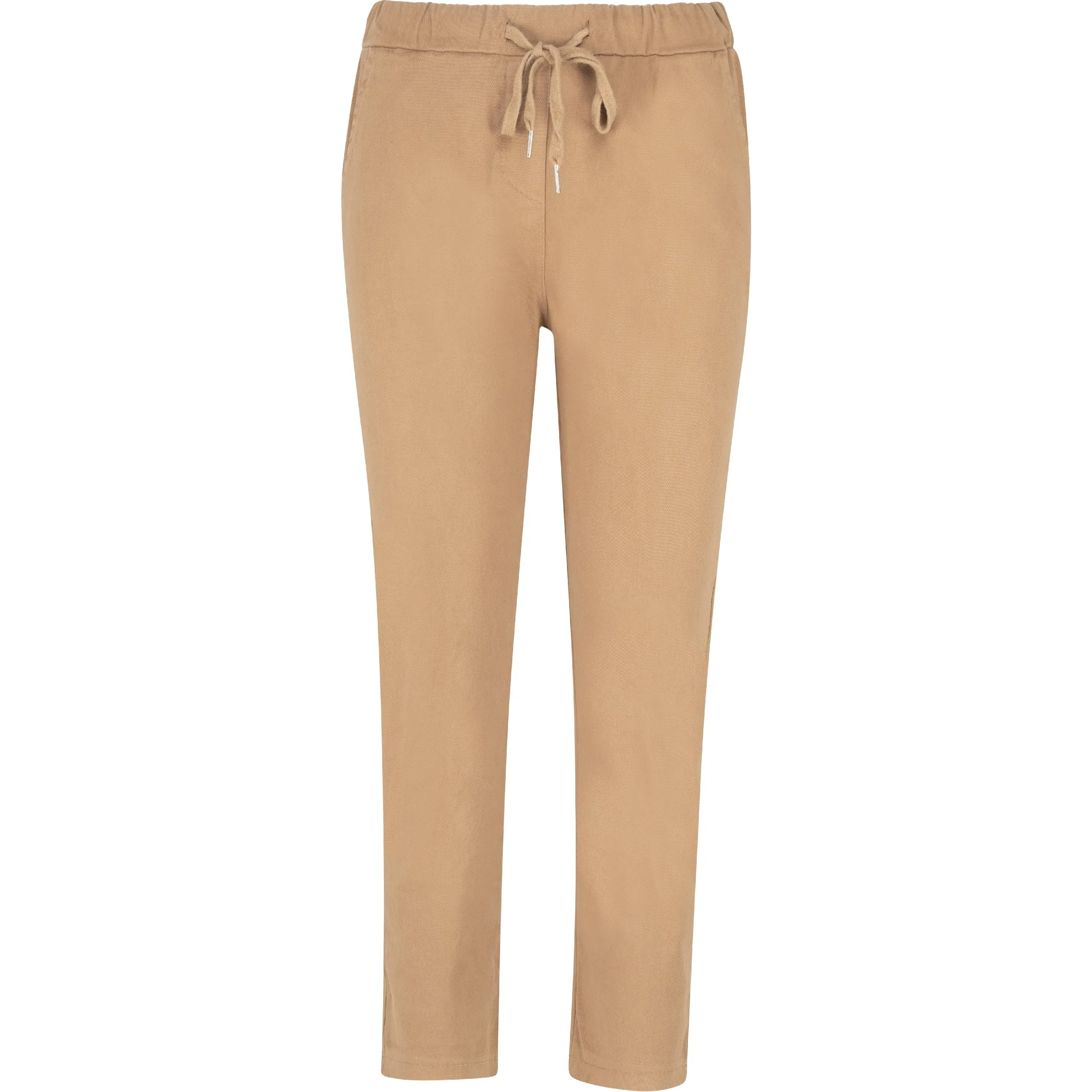 M Made in Italy – Adjustable Waist Tapered Leg Pull-On Pants