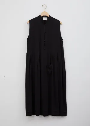 Mandarin Dress — Black