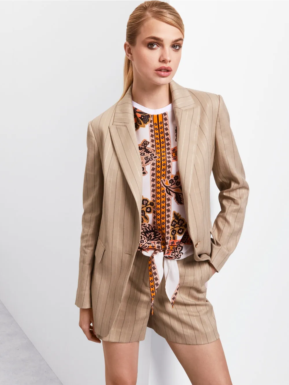 Marc Cain Off White Blouse in material mix