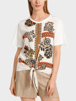 Marc Cain Off White Blouse in material mix