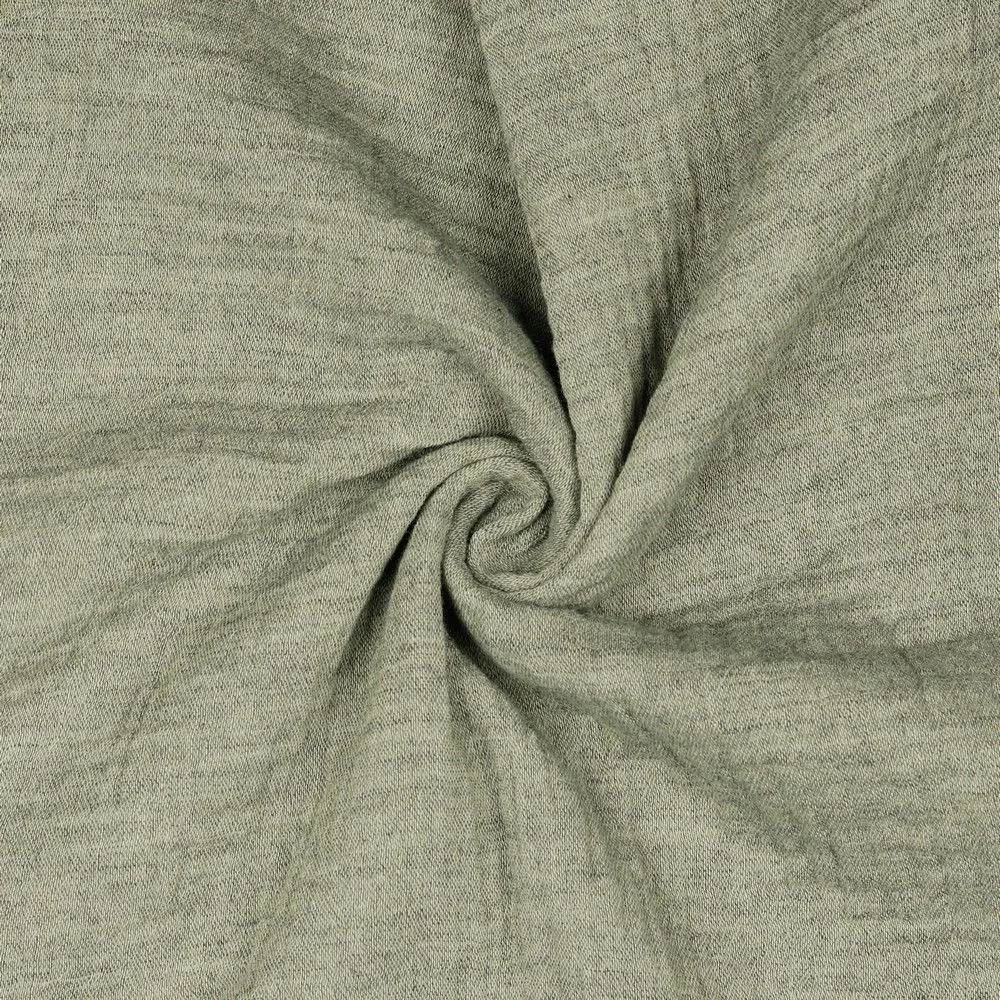 Marl Double Gauze - Muslin Solids - Mushroom Grey